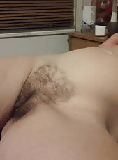 Another pic of my wifes Hairy snatch