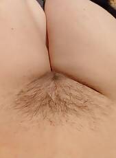 Close up of a hairy pussy