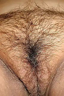 up of my wifes hairy pussy